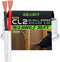 GearIT 16AWG 16/2 Speaker Wire (20 Feet) - Fire Safety In-Wall Rated Audio Cable, OFC Copper, White