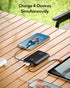 Power Bank 20000mAh, 30W Fast Charging Portable Charger with Built-in Cables & LED Display for iPhone, Samsung, Android