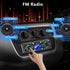 Dykucic MP3 7-Color Single Din Car Stereo with Touchscreen Bluetooth, Player Supports Steering Wheel Control, USB/SD/FM