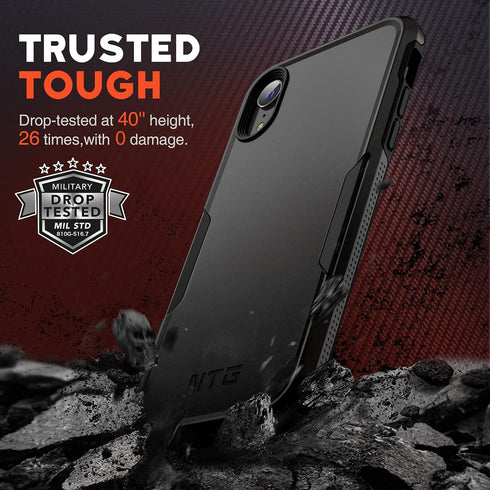 NTG Designed for iPhone XR Case, Heavy-Duty Slim Shockproof Protective Case for iPhone XR 6.1 inch