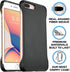 REBEL iPhone 8 Plus Case, Slim Fit Shockproof, Exposed Sides for Comfort, 5.5" Screen, Includes Screen Protector,
