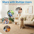 LUMAISLE 2K 3MP 2-Way 2.4G 5G Indoor Security Camera for Baby Monitor, Dog Camera AI Motion Detection, Audio Siren