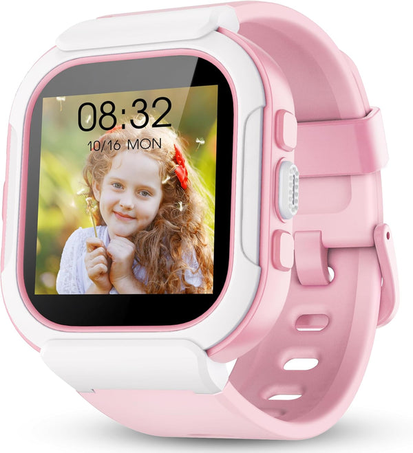 Kids Smart Watch - IP68 Waterproof Fitness Tracker with DIY Watch Face for Ages 5-12