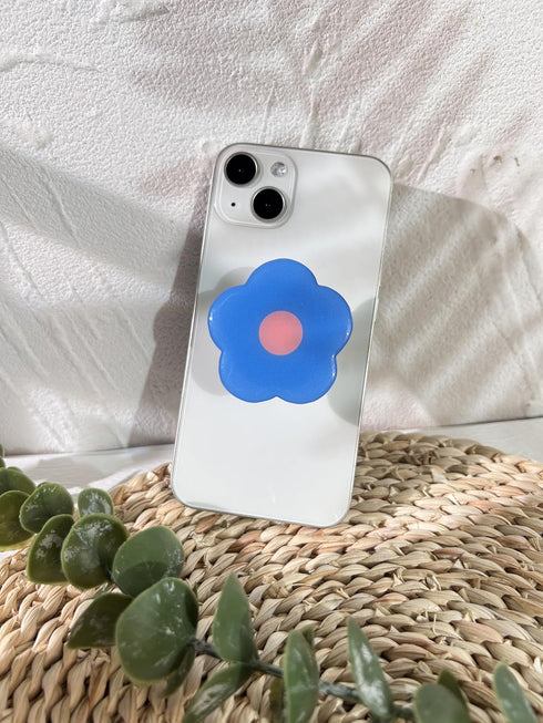 Cartoon Flowers Phone Grip Stand - Cute Clear Cell Phone Holder, Expandable Collapsible Accessory, Phone Charms Kindle