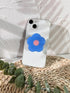 Cartoon Flowers Phone Grip Stand - Cute Clear Cell Phone Holder, Expandable Collapsible Accessory, Phone Charms Kindle