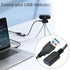 6 Pack 1 3.0 3.0 SaiTech IT Short Length Feet USB Extension Cable, USB A Male to Female Extender - Black