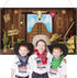 Western Party Decorations, 70.8 x 43.3 Inch Large Cowboy Backdrop, Rustic Wild West Theme Banner for Baby Shower Photo
