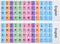 2 Pcs English Keyboard Replacement Letter Stickers, Universal Computer Colorful Rainbow Lettering,