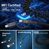 USB-C and Lightning Cable 4 in 1 Combo - MFi Certified Coiled iPhone Charger Cord for Apple Carplay & Android Auto