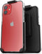 Encased X-Clip Designed for iPhone 12 Mini, Clear Case with Belt Holster