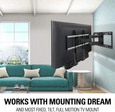 Mounting Dream Soundbar Mount for SONOS Beam - Easy Access Design with Sliding Block