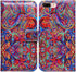 iPhone 8 Plus Case, iPhone 7 Plus Case, Bright Paisley Pattern Card Slot Wallet Leather Cover for iPhone 8/7 Plus