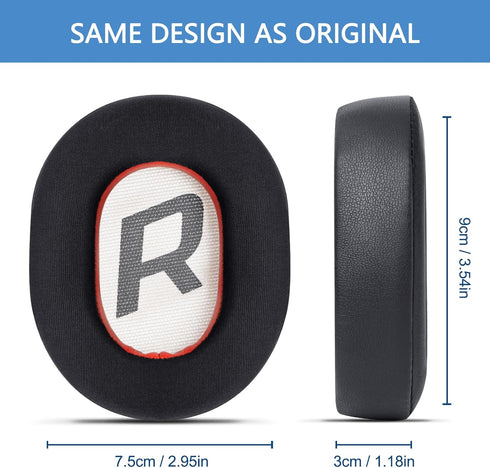 GVOEARS Ear Pads Replacement for Plantronics Voyager 8200 UC/Backbeat Pro 2 Headphones, Premium ICE Silk Fabric Memory