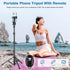 70" Phone Tripod, Portable Cell Phone Tripod Stand with Remote & Phone Holder, Selfie Stick for Video Recording,