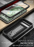 Poetic Revolution Case for Google Pixel 8A 5G, Rugged Shockproof, 20FT Drop Tested, Kickstand, Screen Protector, Black.