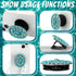 4 Pieces Turquoise Western Phone Grip Charm Teardrop Flower for Smartphones and Tablets (Classic Style)