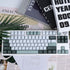 Double Shot Botanical Keycaps 173 Keys - Cherry Profile PBT Custom Keyboard Keycaps Set with 7u Spacebar for Mechanical