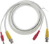 Pre-Made All-in-One Siamese RG59 BNC Video and Power CCTV Cable, 1X6.6ft (White)