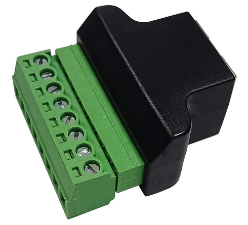 zdyCGTime RJ45 Female Plug to 8P 8C Female Bolt Screw Type Terminals Ethernet Network Plug Cable (2 Pack/F)