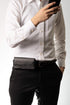 De-Bin Holster for Galaxy S24, iPhone 15/14/13/12/11/X/Xs/10 - Black Belt Clip Pouch with Magnetic Cover, Fits Otterbox.