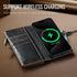 Defencase iPhone 11 Wallet Case, RFID Blocking Card Holder for Women and Men, PU Leather Magnetic Snap Flip Case, Coffee