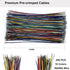 JST MX 1.25MM Connector Kit, 2/3/4/5/6/7/8/9/10 Pin Male and Female Micro Wire Connectors with 28AWG Pre-Crimped Cables