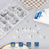 Glarks 100pcs 10 Sizes AA Nickle Plated Battery Springs Kit, Batterys Negative to Positive Conversion Springs Contact