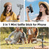 WOVTE 4-in-1 360 Magnetic Selfie Stick, Portable Pocket MagSafe Tripod for iPhone with Detachable Remote, Rotation