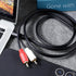 FdcLixuvol 3.5 mm 2RCA 3.2 ft/1 MP3/MP4, to Audio Cable, m Gold-Plated Plug Stereo Y Splitter Cord, Aux to RCA Cable