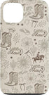 Vintage Classic Cowboy Vibes Pattern Aesthetic Vintage Cowboy Hat Boot Cactus Yeehaw Rodeo Flower Western Case for iPhone
