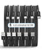 ZEDKO USB to USB C Cable 6 Pack (3/3/6/6/10/10ft) Braided USB A