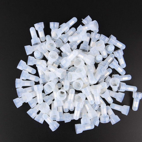 Nilight - 50036R Closed End Crimp Terminal, 300 pcs 22-16/16-14/12-10 Gauge Nylon Wire Connector Kit