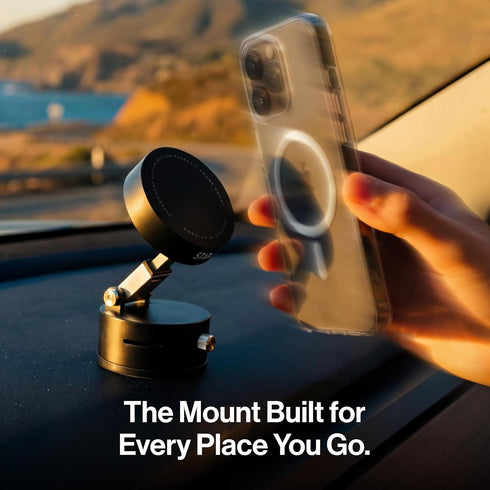 Statik 2) HyperMount (Gen Phone Mount, Magnetic Phone Holder, Car Mount for Phone Works on Smooth & Lightly Textured