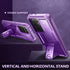 Dexnor Samsung Galaxy S21 Ultra Case - Built-in Screen Protector and Kickstand, Heavy Duty Protection, Purple