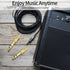 4 Pcs 6.35mm Male to 3.5mm Female Stereo Headphone Adapters, Gold Plate Audio Adapter Jack Plug for Headphones