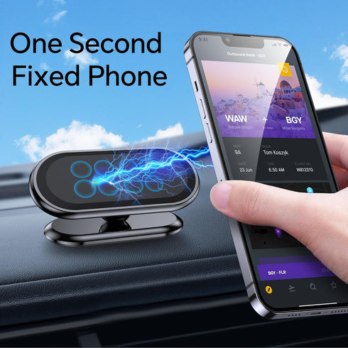 ?2-Pack? Magnetic Phone Holder for Car, Super Strong Magnet with 4 Metal Plates, 360° Rotation Dashboard Mount