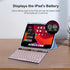 Wireless Bluetooth Keyboard for iPad, 10" Round Keys Mini Keyboard, Ultra-Slim Rechargeable for iPad (Light Pink)