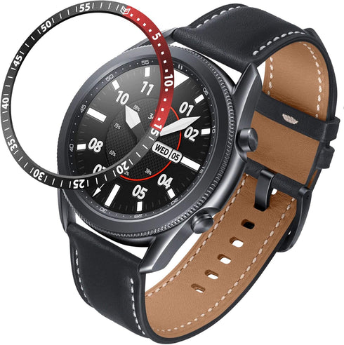 Bezels Compatible with Galaxy Watch 3 45mm, Aluminum Metal Bezel Case for Galaxy Watch 4 Classic 46mm