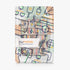 kwmobile Summer Case Compatible with Kobo Clara BW/Colour Case - eReader Cover - Library Blue/Green/Dark Pink