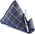 Handmade Phone Pillow Holder - The Wedge Mobile Device Stand for All Smartphones, 7 x 6.1 x 5.5 Inches (Gray Plaid-1)