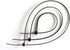 THE CIMPLE CO 11 inch White Nylon Zip Ties - Strong Indoor and Outdoor Rated, 100 Pack