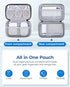 BAGSMART Electronics Organizer Travel Case, Cable Charger Cord Tech Organizer Pouch for Phone Charger Accessories