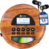 KLIM Nomad Wood - New - Portable CD Player Walkman - Long-Lasting Battery