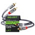GearIT RCA Cable (1FT), 2RCA Male to 2RCA Male Stereo Audio Cables for Home Theater, Car Audio, Speakers