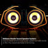 Pyle Car Midbass Speaker System - Pro 8 Inch 400 Watt 4 Ohm Auto Mid-Bass Component Poly Woofer Audio Sound Speakers
