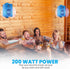 Pyle Pair of Indoor Outdoor Speakers - 200 Watt Dual Waterproof 3.5” 2-Way Speaker System for Home, Boat, Marine, Deck,