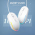 seenda Wired Mouse, USB Computer Mouse with RGB Backlit Optical LED and Attached USB Cord for Laptops, Notebooks,