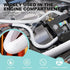 AGPTEK White Cable Sleeve Cover, 2 Pack 5ft Cord Management Wire Organizer for Home Office, Protects Cords from Chewing