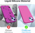 CellEver iPhone 13 Case, Hot Pink Ultra Durable Silicone with Military Grade Protection & Slim Fit