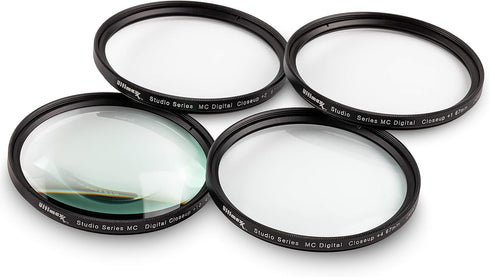 67MM Ultimaxx Professional Four Piece HD Macro Close-up Filter Kit (1, 2, 4, 10 Diopter) for Camera Lens